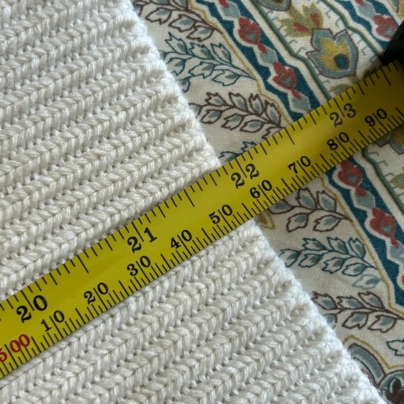 GAP 100% Cotton White with Black Stripe Sweater - Size Med to Large - Picture 11 of 11